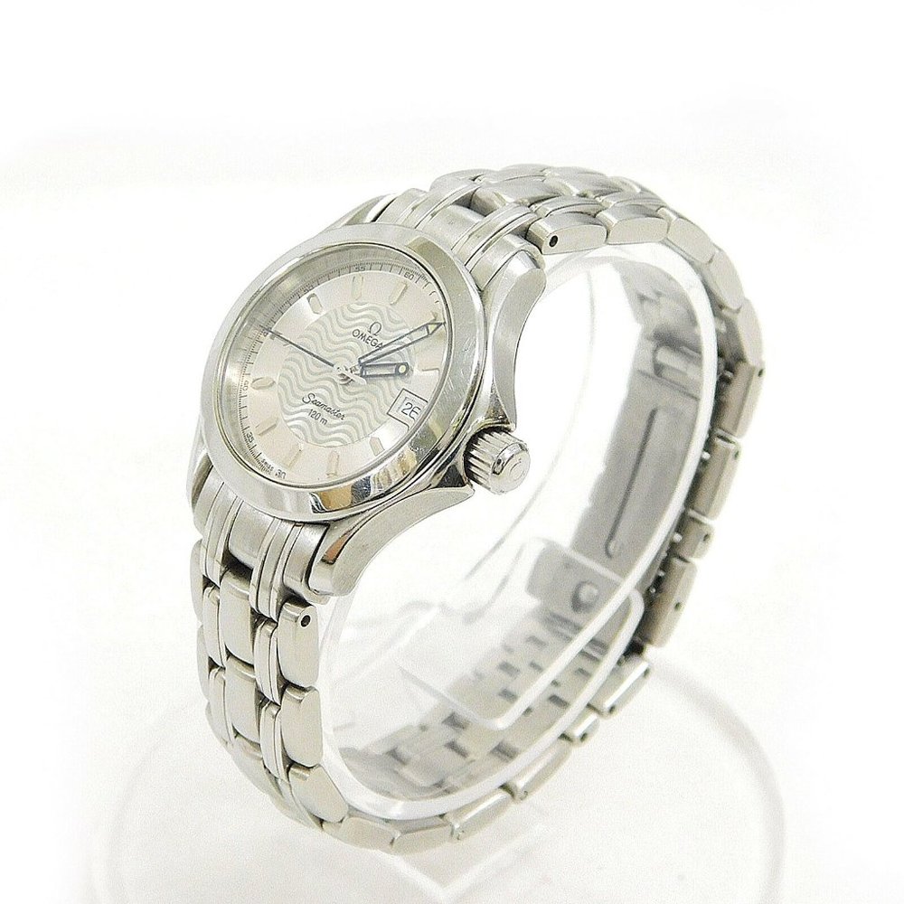 OMEGA SEA MASTER SILVER LADIES 25MM WATCH!!
